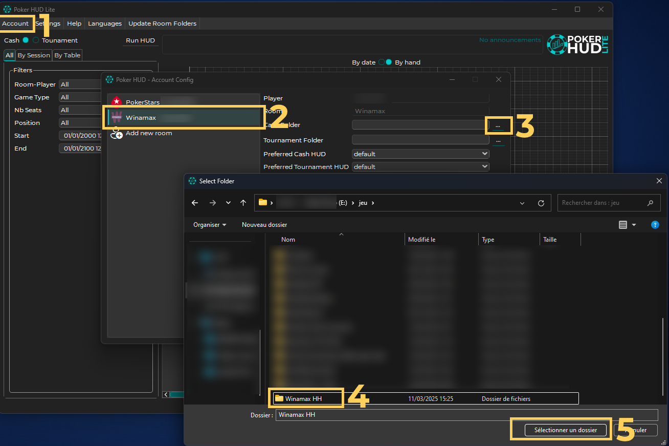 Configuração do Winamax